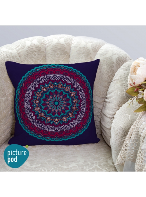 Ornamental Circle Cushion - 35cm