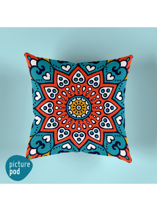 Indian Ornament Cushion - 35cm