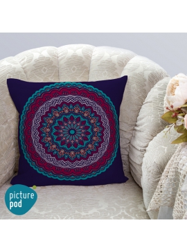 Ornamental Circle Cushion - 35cm