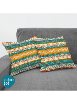 Indian Pattern Cushion - 35cm