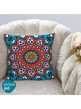 Indian Ornament Cushion - 35cm